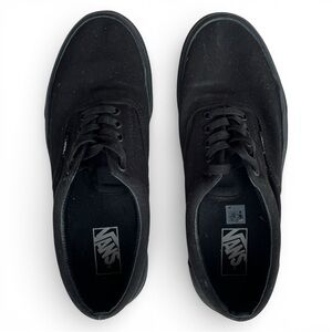 Men's 11 Van’s Authentic Monochrome Black Canvas Skate Shoes